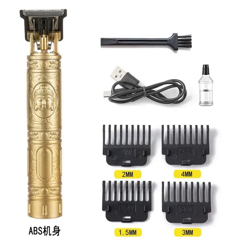 Rechargeable T9 Hair Clipper with 6 Blades - Image 4