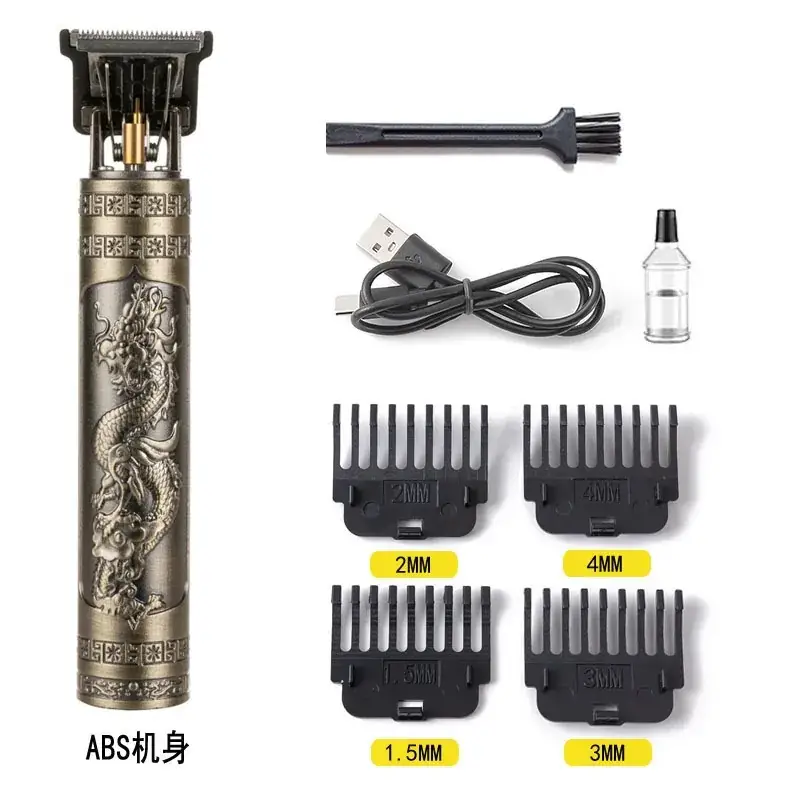 Rechargeable T9 Hair Clipper with 6 Blades - Image 5
