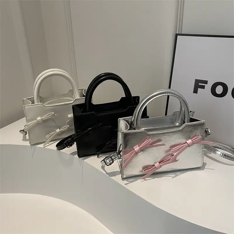 Black Bow Shoulder Crossbody Bag for Women 2024 - Image 4