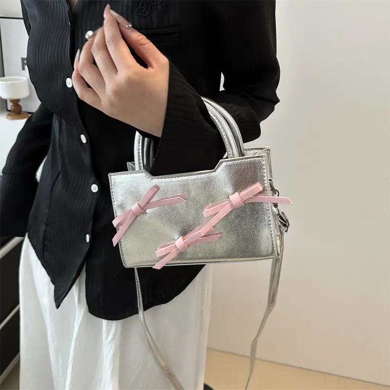 Black Bow Shoulder Crossbody Bag for Women 2024 - Image 6