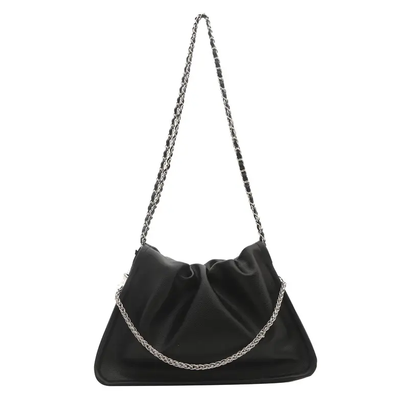 Silver Chain Tote Bag for Women 2024 Spring Summer - Image 9
