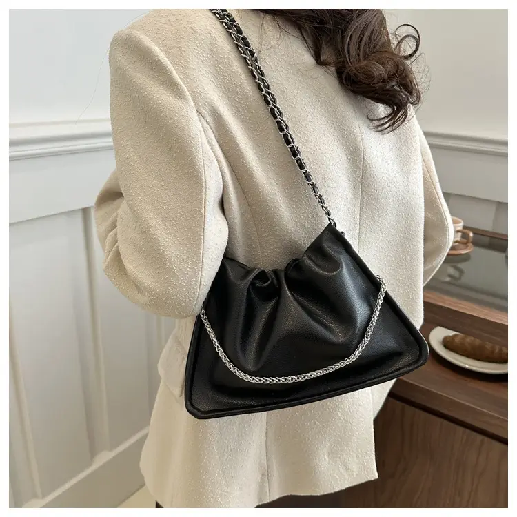 Silver Chain Tote Bag for Women 2024 Spring Summer — feature 12