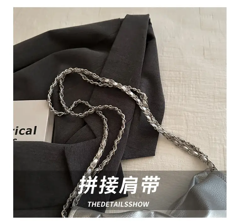Silver Chain Tote Bag for Women 2024 Spring Summer — feature 4