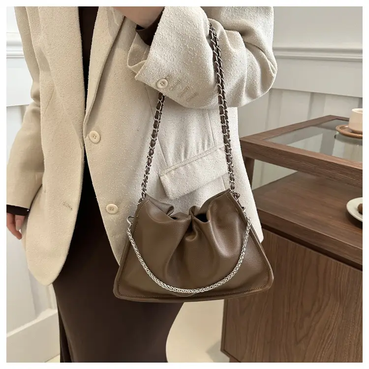 Silver Chain Tote Bag for Women 2024 Spring Summer — feature 9