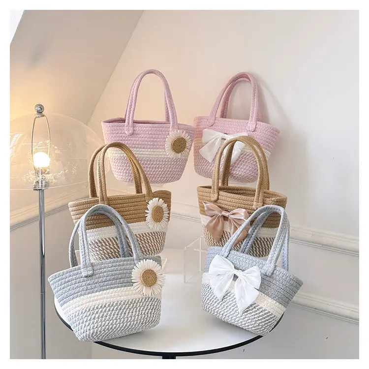 Women's Bow Decorated Straw Bucket Bag 2024 — feature 26