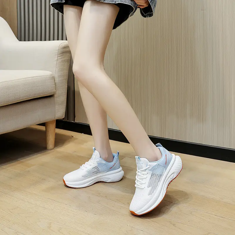Cross-Border Wholesale Sports Shoes for Women, Autumn Style Thick-Soled Student Running Shoes, Fashionable, Lightweight, Simple, Breathable Women's Shoes - Image 8