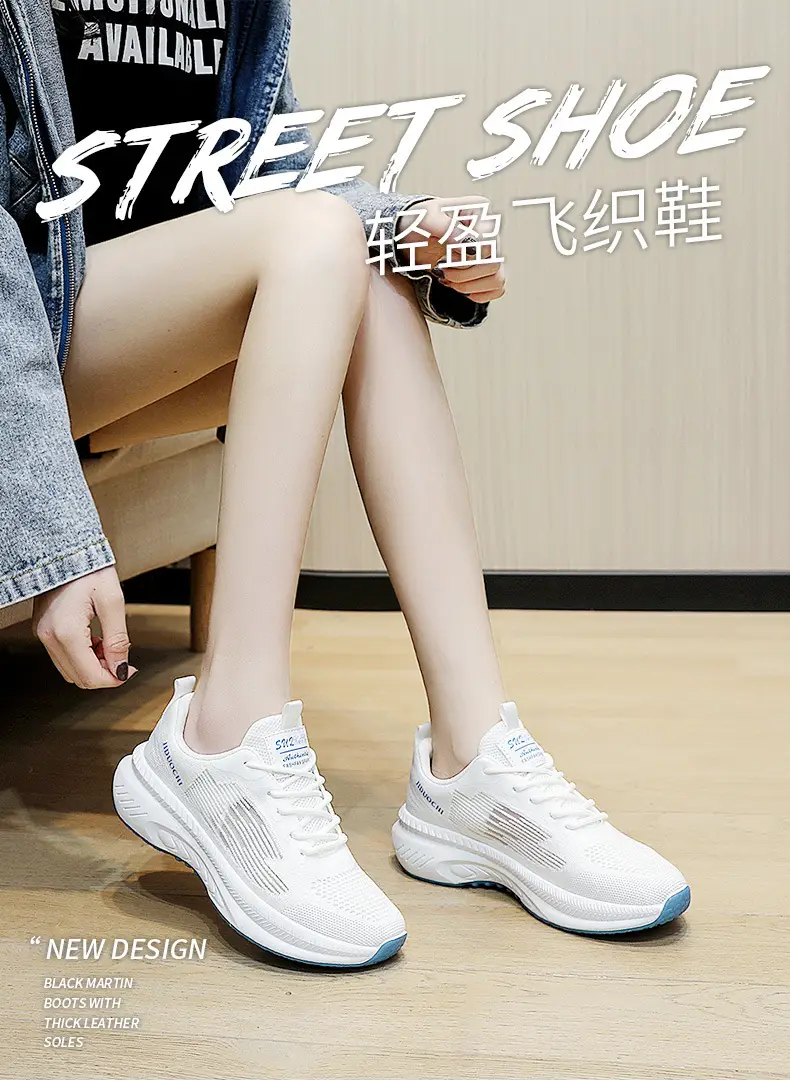 Cross-Border Wholesale Sports Shoes for Women, Autumn Style Thick-Soled Student Running Shoes, Fashionable, Lightweight, Simple, Breathable Women's Shoes — feature 18