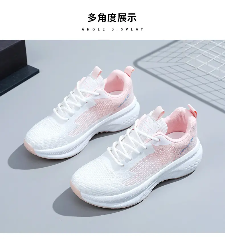 Cross-Border Wholesale Sports Shoes for Women, Autumn Style Thick-Soled Student Running Shoes, Fashionable, Lightweight, Simple, Breathable Women's Shoes — feature 30