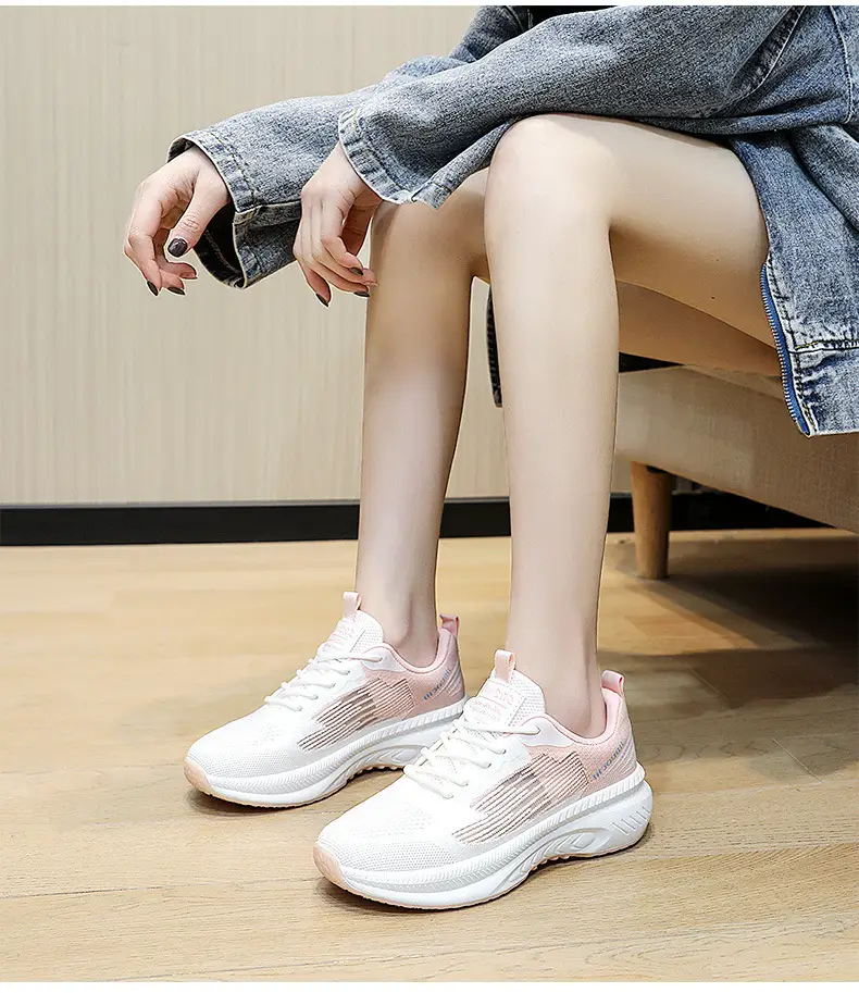 Cross-Border Wholesale Sports Shoes for Women, Autumn Style Thick-Soled Student Running Shoes, Fashionable, Lightweight, Simple, Breathable Women's Shoes — feature 32