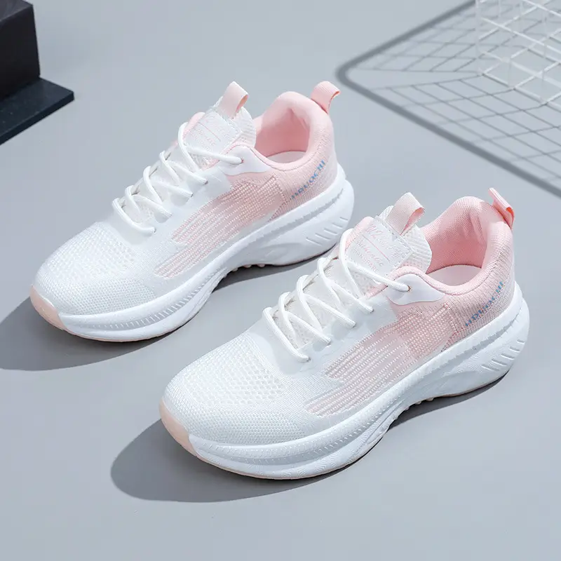 Cross-Border Wholesale Sports Shoes for Women, Autumn Style Thick-Soled Student Running Shoes, Fashionable, Lightweight, Simple, Breathable Women's Shoes - Image 3
