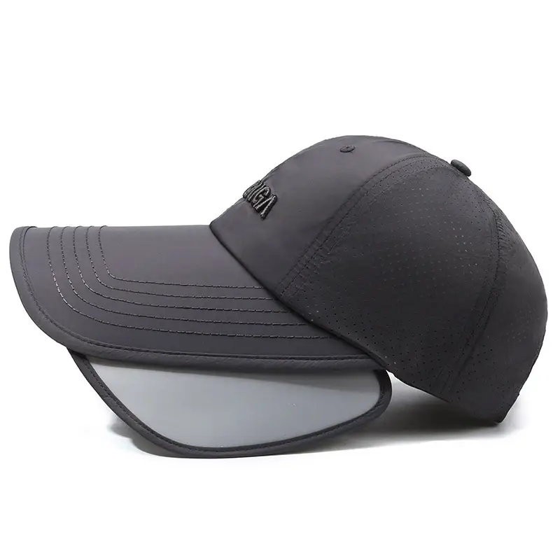 Men's White Baseball Cap with American Flag Design - Image 8