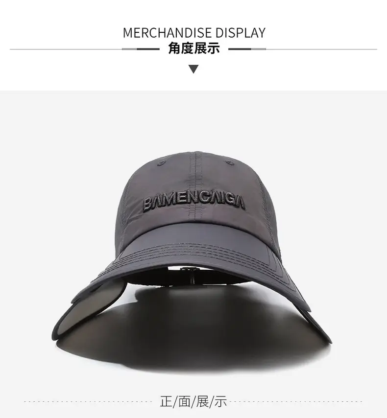Men's White Baseball Cap with American Flag Design — feature 13