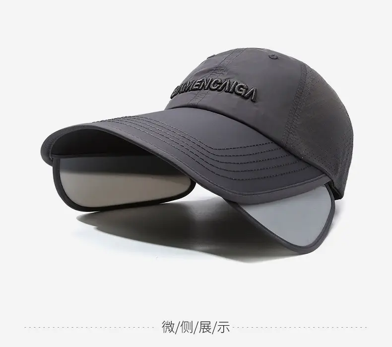 Men's White Baseball Cap with American Flag Design — feature 14