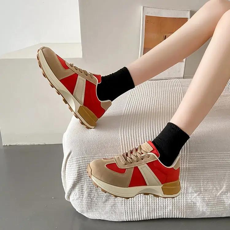 Women's Shoes Autumn New Fashion Trendy Simple Lightweight Casual Shoes Student Thick-Soled Breathable Women's Sports Shoes Wholesale - Image 4
