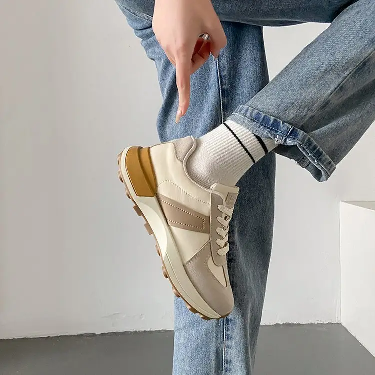 Women's Shoes Autumn New Fashion Trendy Simple Lightweight Casual Shoes Student Thick-Soled Breathable Women's Sports Shoes Wholesale - Image 5