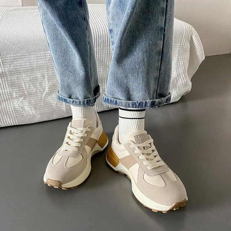 Women's Shoes Autumn New Fashion Trendy Simple Lightweight Casual Shoes Student Thick-Soled Breathable Women's Sports Shoes Wholesale - Image 6