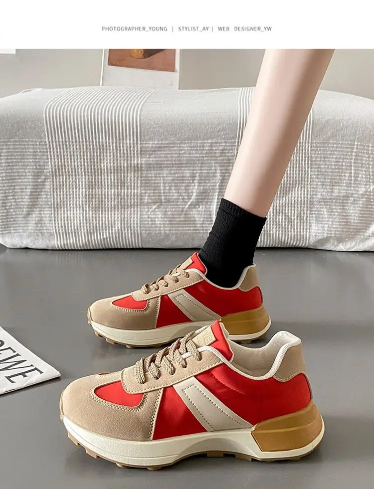 Women's Shoes Autumn New Fashion Trendy Simple Lightweight Casual Shoes Student Thick-Soled Breathable Women's Sports Shoes Wholesale — feature 29