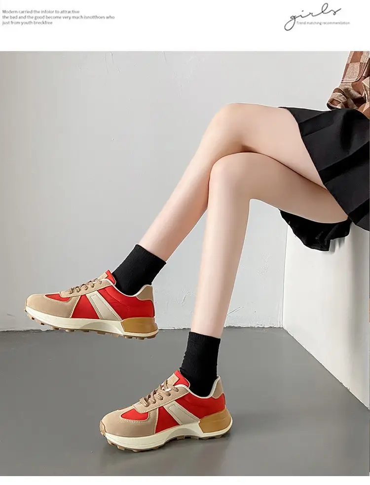 Women's Shoes Autumn New Fashion Trendy Simple Lightweight Casual Shoes Student Thick-Soled Breathable Women's Sports Shoes Wholesale — feature 31