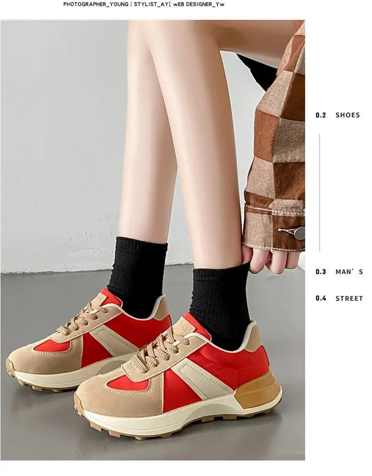 Women's Shoes Autumn New Fashion Trendy Simple Lightweight Casual Shoes Student Thick-Soled Breathable Women's Sports Shoes Wholesale — feature 32