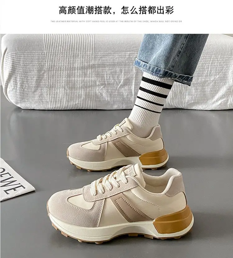 Women's Shoes Autumn New Fashion Trendy Simple Lightweight Casual Shoes Student Thick-Soled Breathable Women's Sports Shoes Wholesale — feature 33