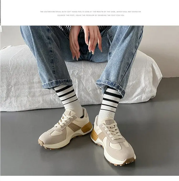 Women's Shoes Autumn New Fashion Trendy Simple Lightweight Casual Shoes Student Thick-Soled Breathable Women's Sports Shoes Wholesale — feature 34