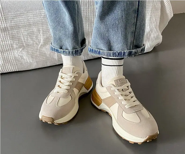 Women's Shoes Autumn New Fashion Trendy Simple Lightweight Casual Shoes Student Thick-Soled Breathable Women's Sports Shoes Wholesale — feature 36