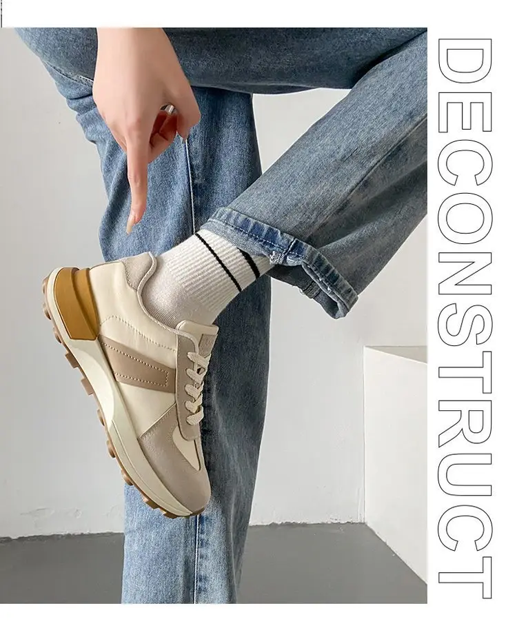 Women's Shoes Autumn New Fashion Trendy Simple Lightweight Casual Shoes Student Thick-Soled Breathable Women's Sports Shoes Wholesale — feature 37