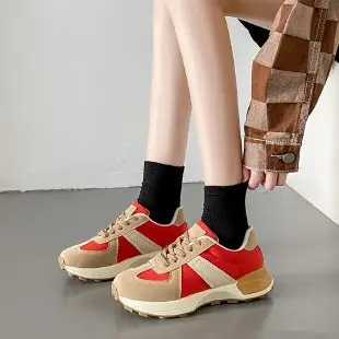Women's Shoes Autumn New Fashion Trendy Simple Lightweight Casual Shoes Student Thick-Soled Breathable Women's Sports Shoes Wholesale - Image 2