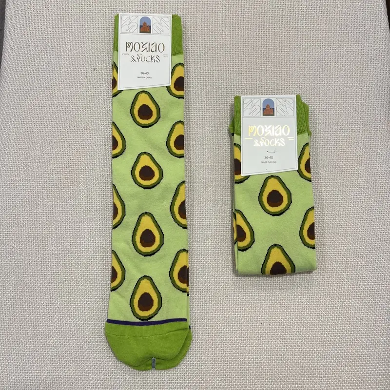 Fun Oil Painting Socks Women's Mid-length Socks ins Trendy Socks Men's Outer Wear Versatile Colorfulful Retro Literary Calf Cotton Socks — feature 20