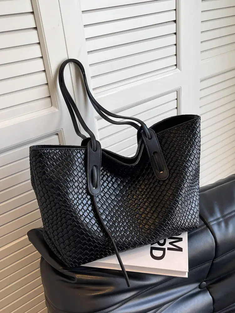 Women Woven Shoulder Bag Retro Korean Style 2025 - Image 7
