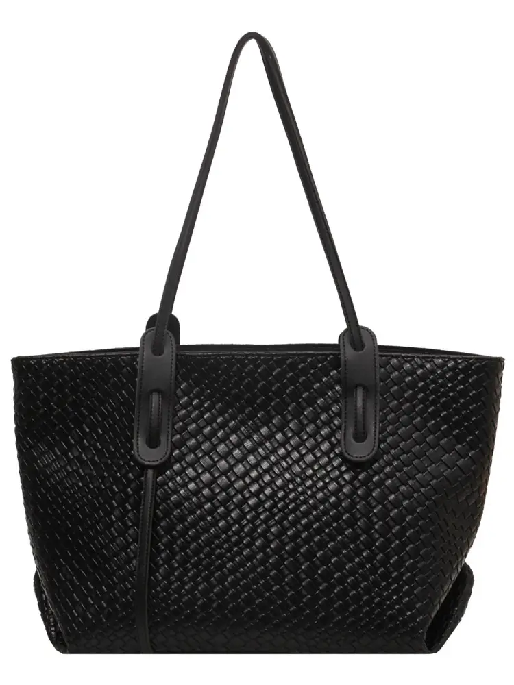 Women Woven Shoulder Bag Retro Korean Style 2025 - Image 9