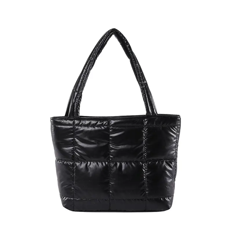 Korean Style Gold Quilted Shoulder Bag for Women - Image 9