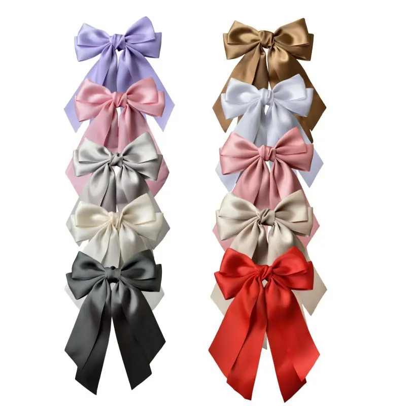 Black Silk Bow Hairpin for Girls Cross Border - Image 20