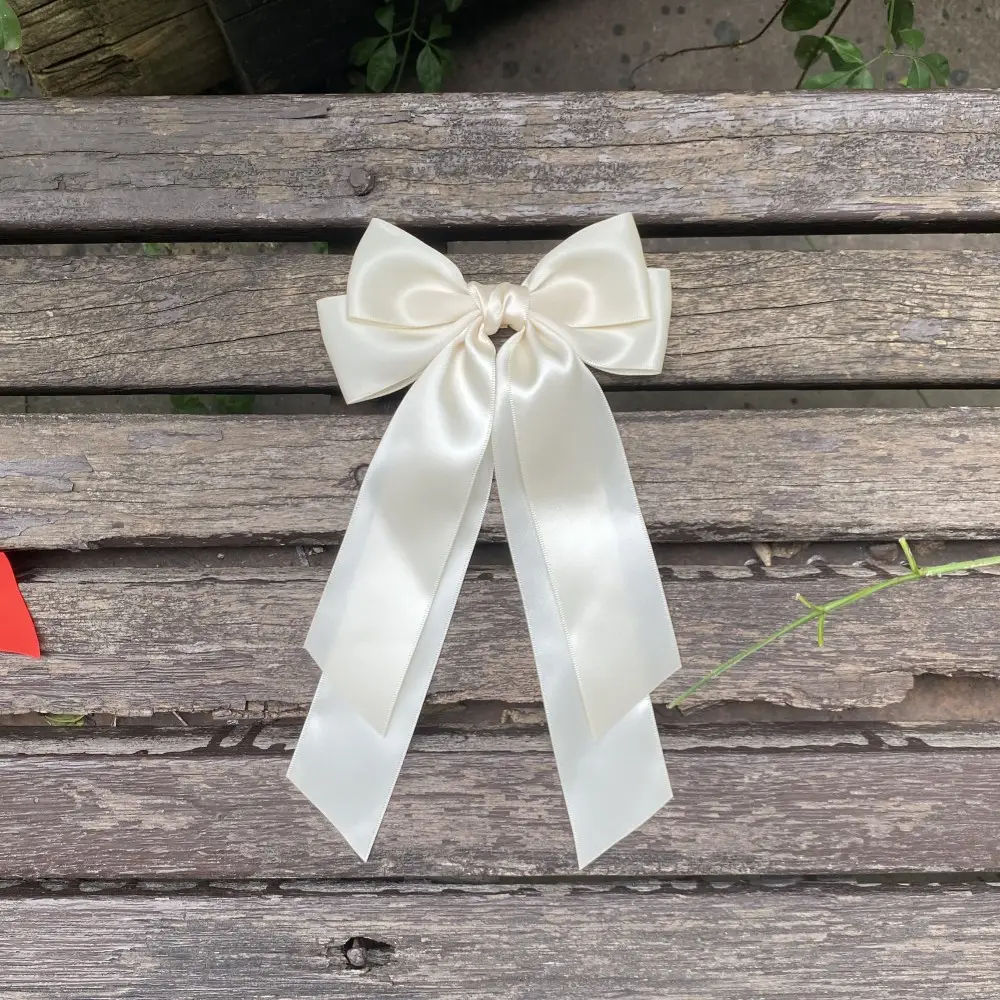 Black Silk Bow Hairpin for Girls Cross Border — feature 10