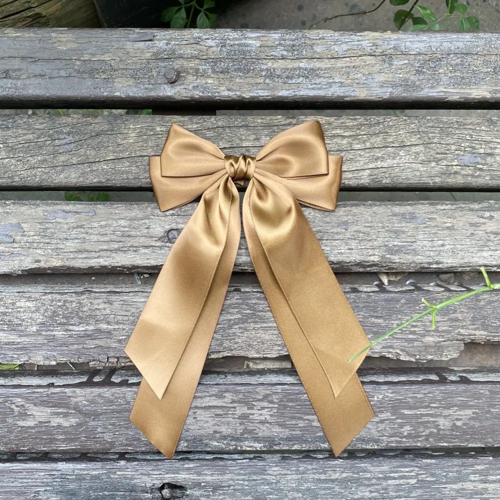 Black Silk Bow Hairpin for Girls Cross Border — feature 7