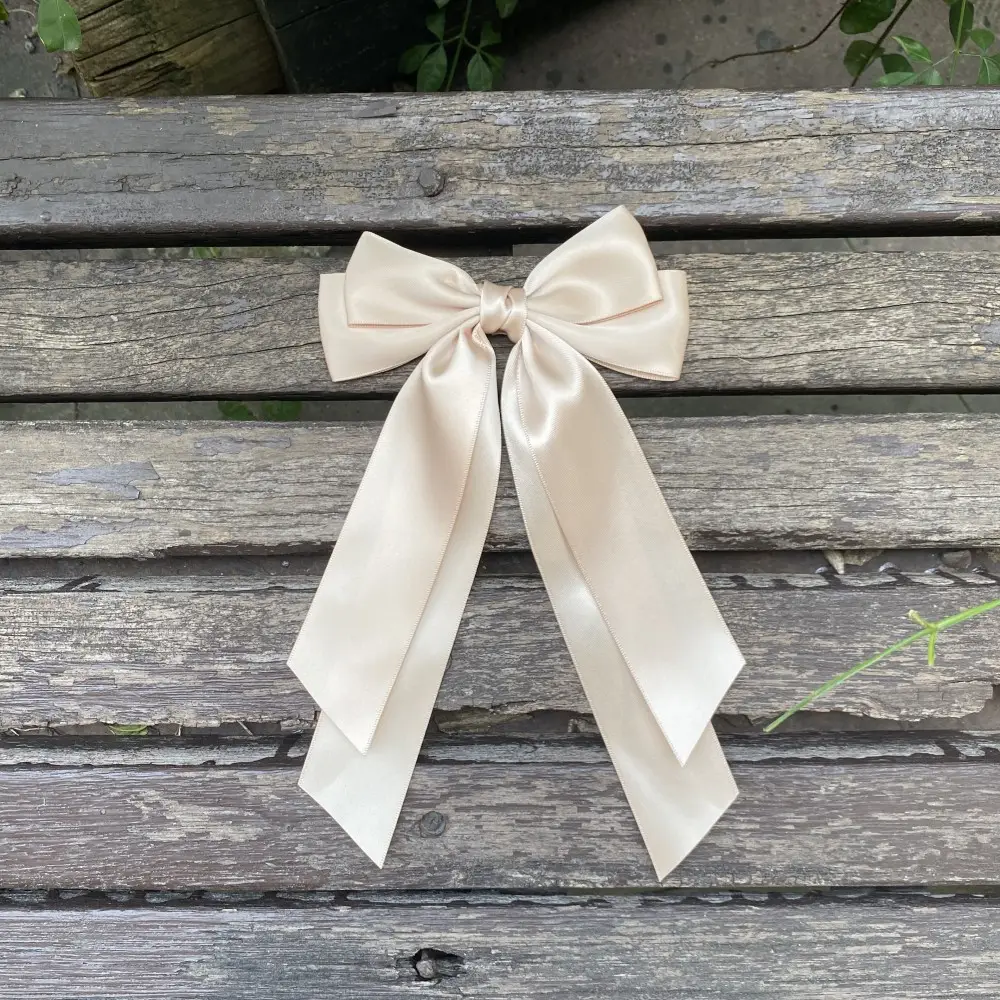 Black Silk Bow Hairpin for Girls Cross Border — feature 9