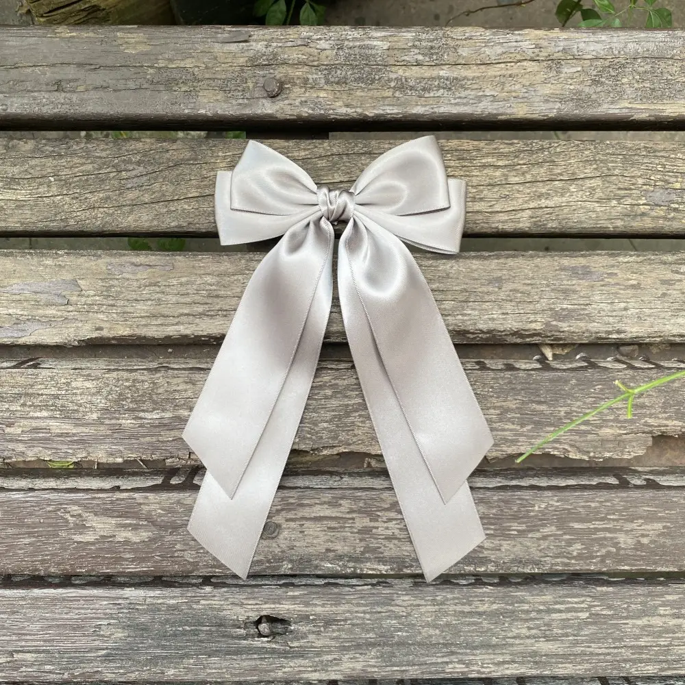 Black Silk Bow Hairpin for Girls Cross Border - Image 6