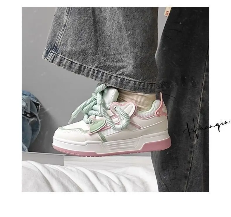Women Mesh Sneakers Black Pink White 2024 New Spring — feature 10