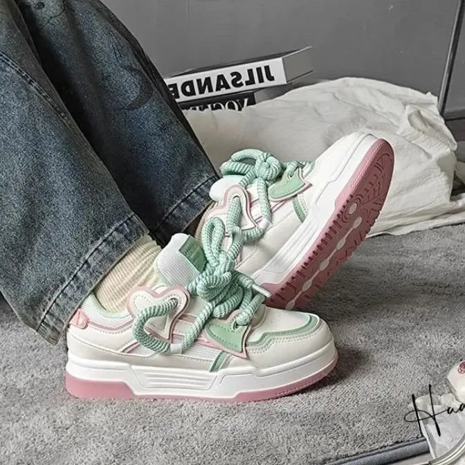 Women Mesh Sneakers Black Pink White 2024 New Spring - Image 3