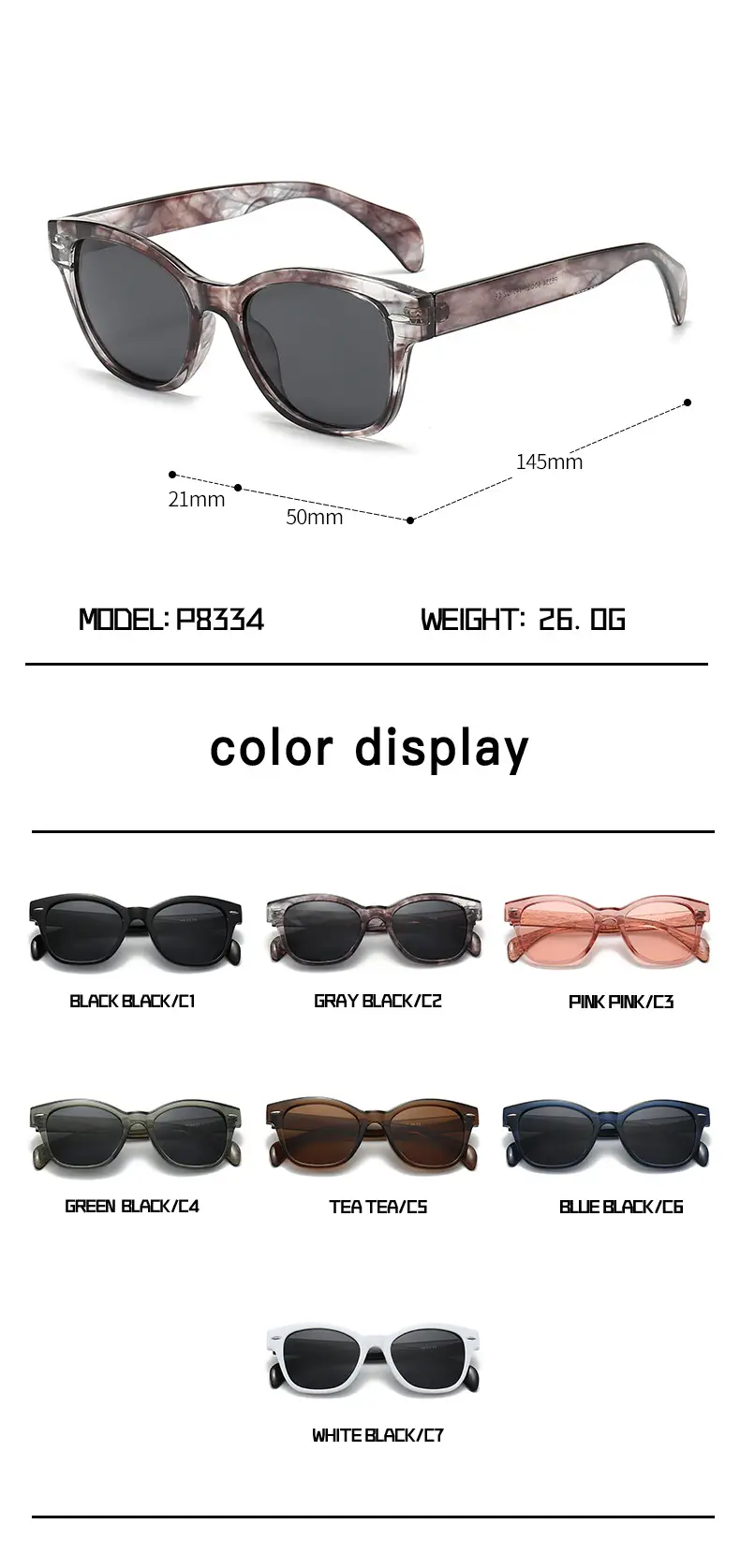 2024 Black Polarized Driving Sunglasses for Women & Men — feature 7
