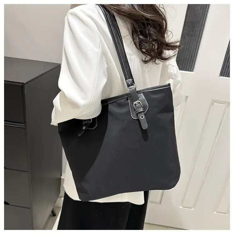 Women Korean Style Large Capacity Shoulder Bag Black 2024