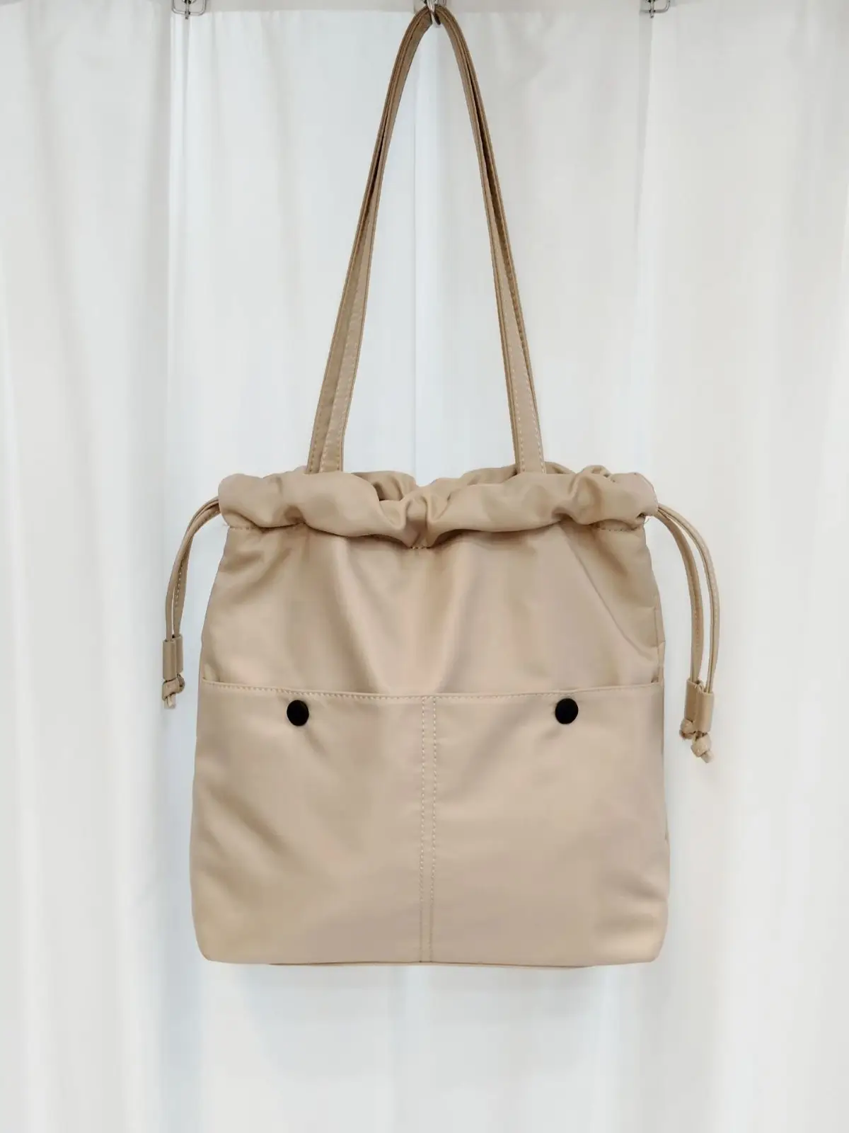 Lightweight Waterproof Drawstring Shoulder Bag - Image 5