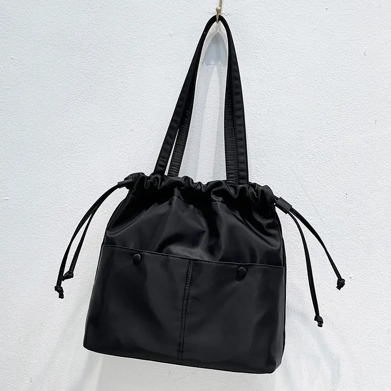 Lightweight Waterproof Drawstring Shoulder Bag - Image 2