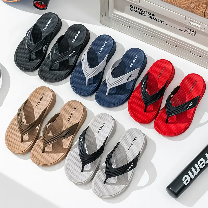 Men's 2025 Summer Flip Flops Non-Slip Plywood - Image 8
