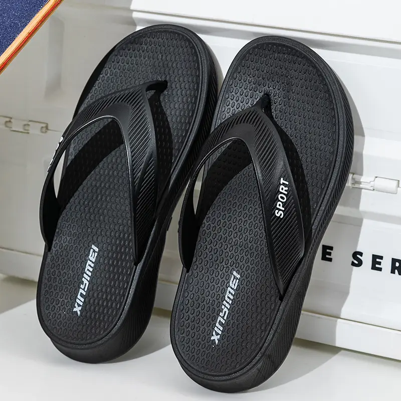 Men's 2025 Summer Flip Flops Non-Slip Plywood - Image 3