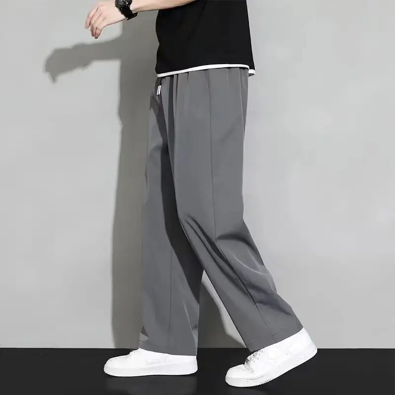 Men Ice Silk Wide-leg Pants Summer Ultra-Thin - Image 7