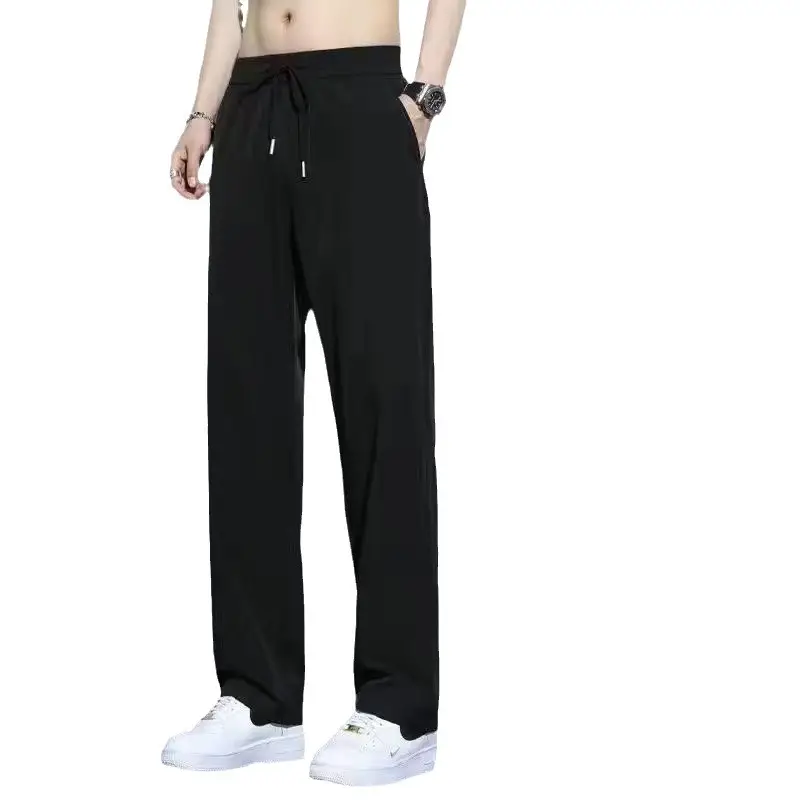 Men Ice Silk Wide-leg Pants Summer Ultra-Thin - Image 8