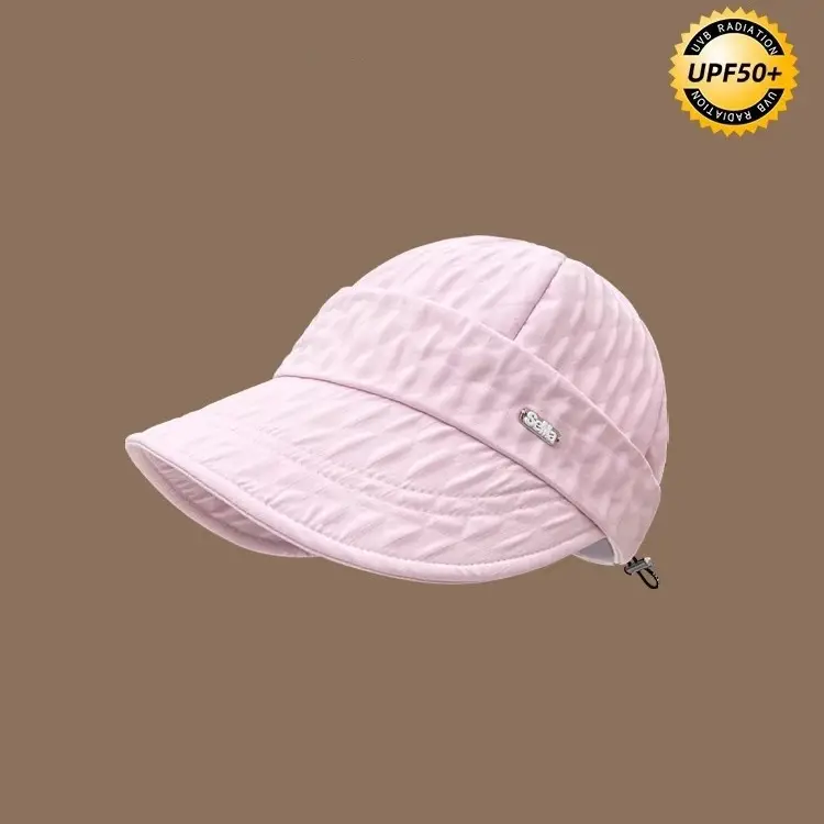 Women's Pink Lettered Fisherman Hat with Wide Brim - Image 8