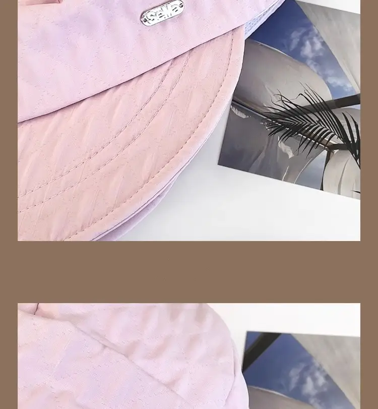 Women's Pink Lettered Fisherman Hat with Wide Brim — feature 4