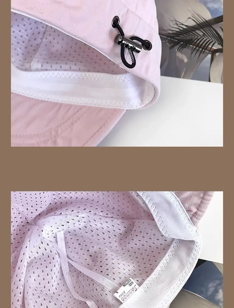 Women's Pink Lettered Fisherman Hat with Wide Brim — feature 5